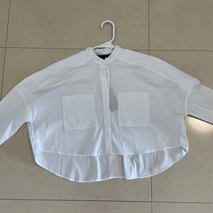 Bcbgmaxazria cropped shirt